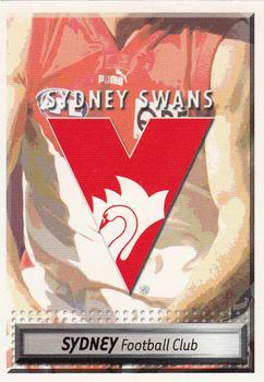 2003 Select The Advertiser-Sunday Mail AFL #89 Sydney Swans Front